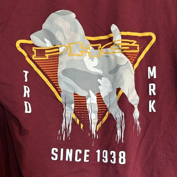 Columbia PHG men’s maroon short sleeve tee shirt size medium - Picture 6 of 7